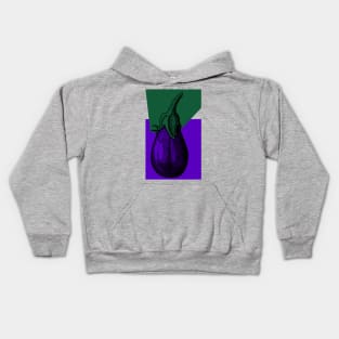 Eggplant Kids Hoodie